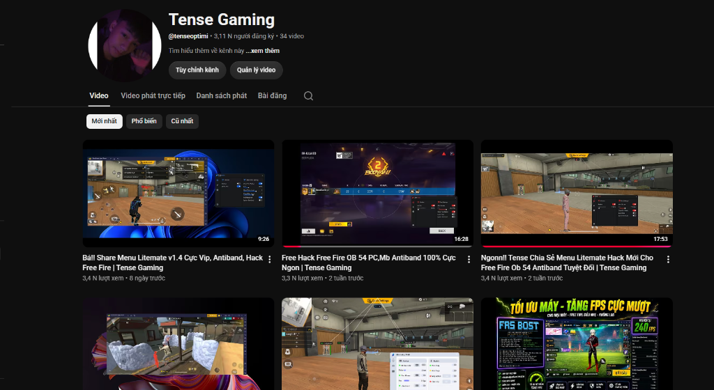 Kênh YouTube Tense Gaming - Duc Duy 247